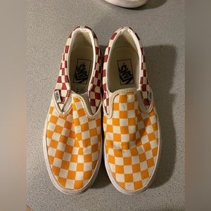 Checkered Slip On Vans